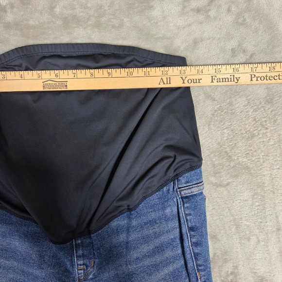 Madewell Maternity Skinny Jeans Women 28 Blue Denim Over Belly Panel Comfortable - Picture 2 of 10